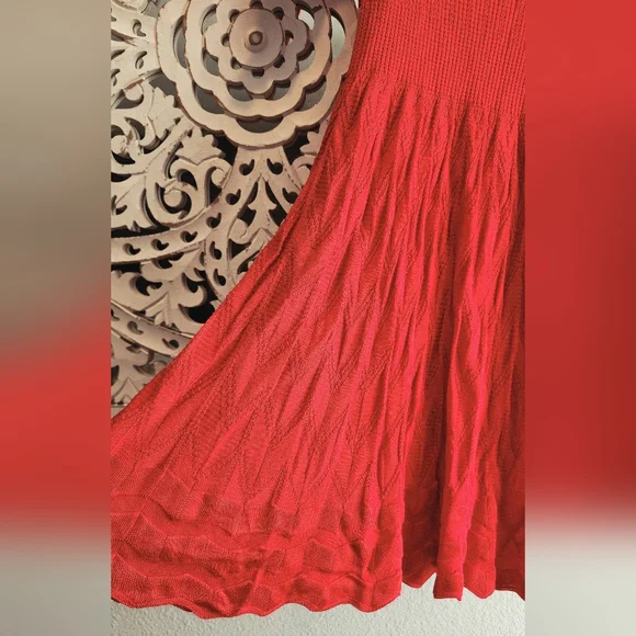 MISSONI WOMENS CREW NECK SHORT SLEEVE KNITTED FIT & FLARE DRESS SZ US 6 - Picture 7 of 14